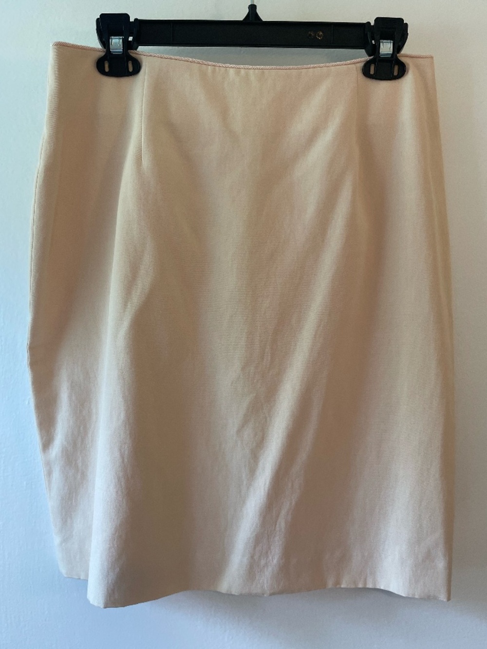 Ann Taylor vintage silk/cotton cream color pencil skirt size 14 (vintage sizing)